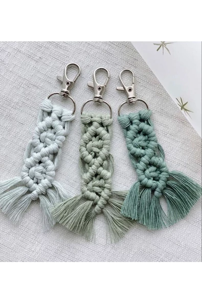 El Örmesi 20’li Makrome Anahtarlık Düğün Kına Söz Için Hediyelik -20 Adet-