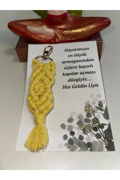 El Örmesi 20’li Makrome Anahtarlık Düğün Kına Söz Için Hediyelik -20 Adet-