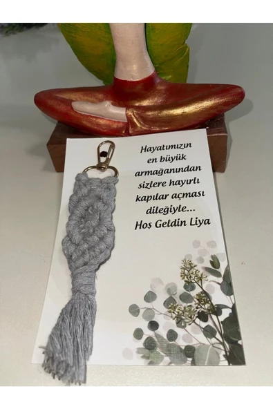 El Örmesi 10’lu Makrome Anahtarlık Düğün Kına Söz Için Hediyelik -10 Adet-