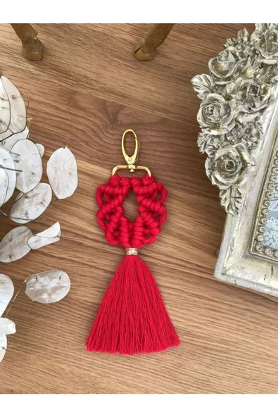 El Örmesi 100’lü Makrome Anahtarlık Düğün Kına Söz Için Hediyelik -100 Adet-