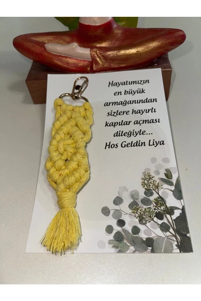 El Örmesi 100’lü Makrome Anahtarlık Düğün Kına Söz Için Hediyelik -100 Adet-