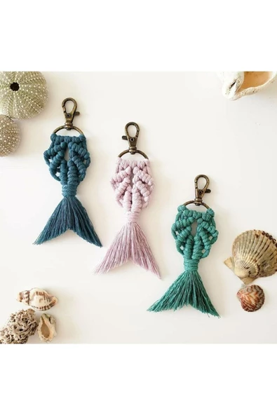 El Örmesi 50’li Makrome Anahtarlık Düğün Kına Söz Için Hediyelik -50 Adet-