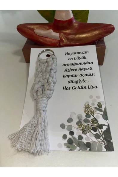El Örmesi 100’lü Makrome Anahtarlık Düğün Kına Söz Için Hediyelik -100 Adet-