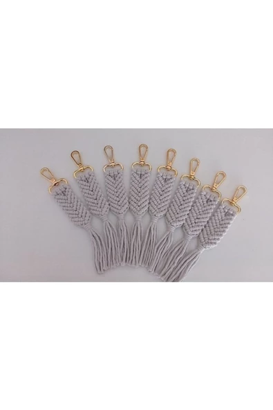 El Örmesi 50’li Makrome Anahtarlık Düğün Kına Söz Için Hediyelik -50 Adet-