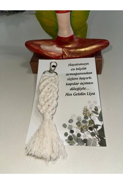 El Örmesi 20’li Makrome Anahtarlık Düğün Kına Söz Için Hediyelik -20 Adet-