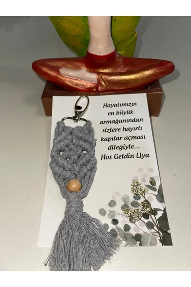 El Örmesi 50’li Makrome Anahtarlık Düğün Kına Söz Için Hediyelik -50 Adet-