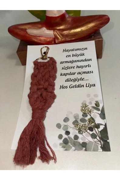 El Örmesi 10’lu Makrome Anahtarlık Düğün Kına Söz Için Hediyelik -10 Adet-