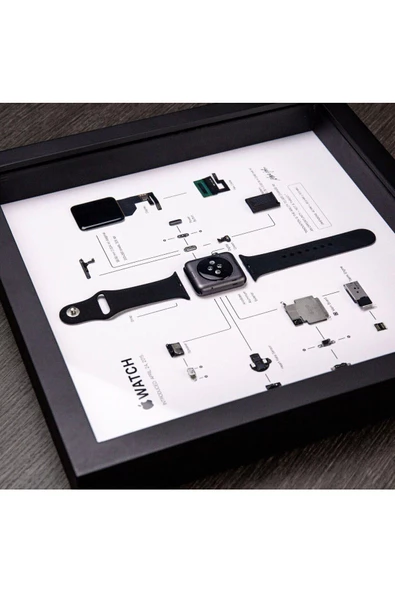 APPLE WATCH 1. GENERATİON Çerçeve Sanatı Lüks Hediye - 4