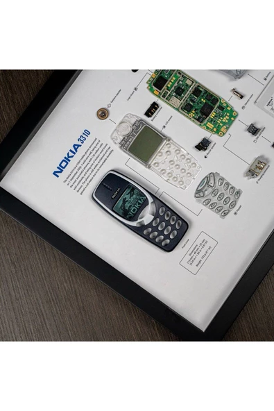 NOKİA 3310 Çerçeve Sanatı Lüks Hediye - 4