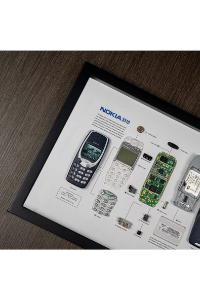 NOKİA 3310 Çerçeve Sanatı Lüks Hediye - 6