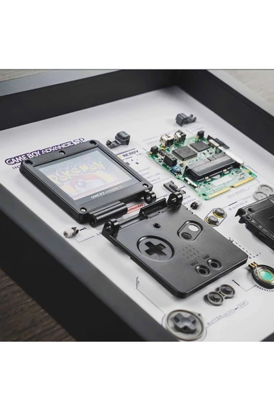 GAMEBOY ADVANCE Çerçeve Sanatı Lüks Hediye - 2