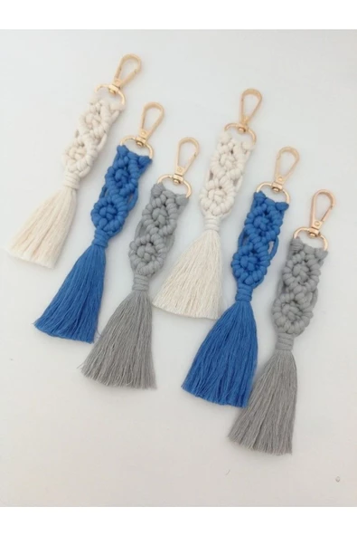 El Örmesi 100’lü Makrome Anahtarlık Düğün Kına Söz Için Hediyelik -100 Adet-