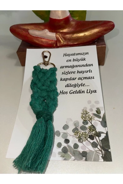 El Örmesi 100’lü Makrome Anahtarlık Düğün Kına Söz Için Hediyelik -100 Adet-