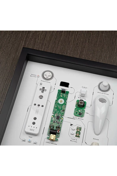 Nintendo Wii Controller  Çerçeveli Sanat Lüks Hediye - 4