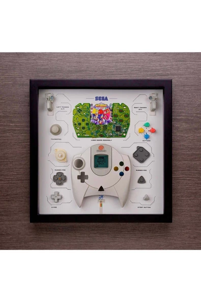 Sega Dreamcast Konsol Kolu Çerçeve Sanatı Lüks Hediye