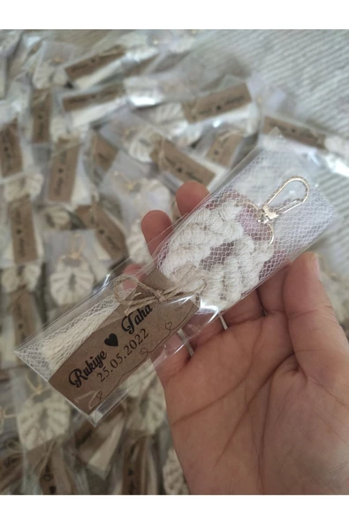 El Örmesi 20’li Makrome Anahtarlık Düğün Kına Söz Için Hediyelik -20 Adet-