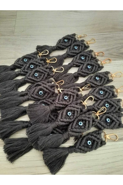 Makrome Gökkuşağı Anahtarlık