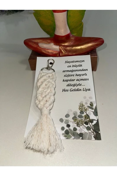 El Örmesi 50’li Makrome Anahtarlık Düğün Kına Söz Için Hediyelik -50 Adet-