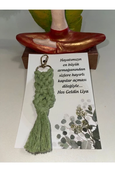 El Örmesi 50’li Makrome Anahtarlık Düğün Kına Söz Için Hediyelik -50 Adet-