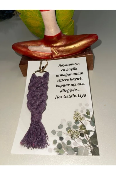 El Örmesi 10’lu Makrome Anahtarlık Düğün Kına Söz Için Hediyelik -10 Adet-