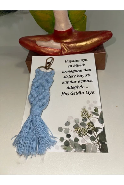 El Örmesi 10’lu Makrome Anahtarlık Düğün Kına Söz Için Hediyelik -10 Adet-