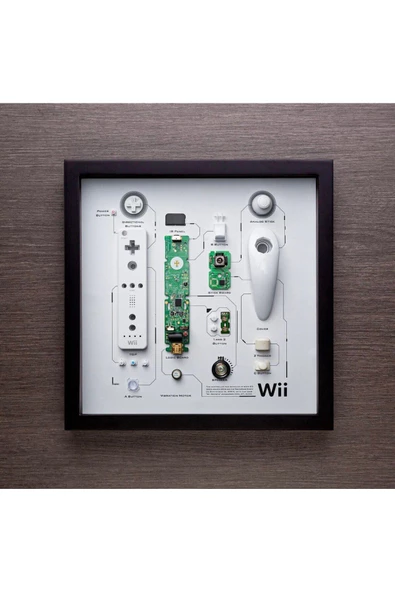 Nintendo Wii Controller  Çerçeveli Sanat Lüks Hediye