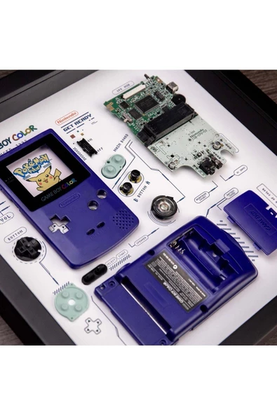 GAMEBOY COLOR Çerçeve Sanatı Lüks Hediye - 4