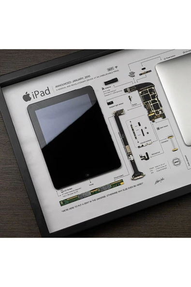 İPAD 1. GENERATİON Uyumlu Çerçeve Sanatı Lüks Hediye - 6