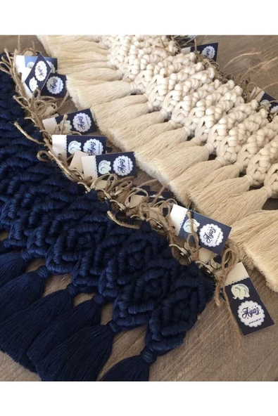 El Örmesi 50’li Makrome Anahtarlık Düğün Kına Söz Için Hediyelik -50 Adet-