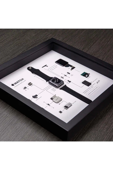 APPLE WATCH 1. GENERATİON Çerçeve Sanatı Lüks Hediye - 6