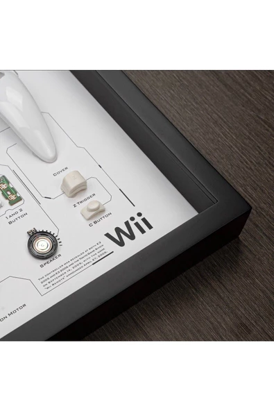 Nintendo Wii Controller  Çerçeveli Sanat Lüks Hediye - 2