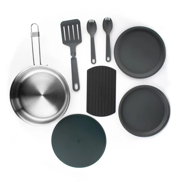 The All-In-One Fry Pan Set - Çelik Kızartma Tava Seti (9 Parça)  .94L  32oz - 5