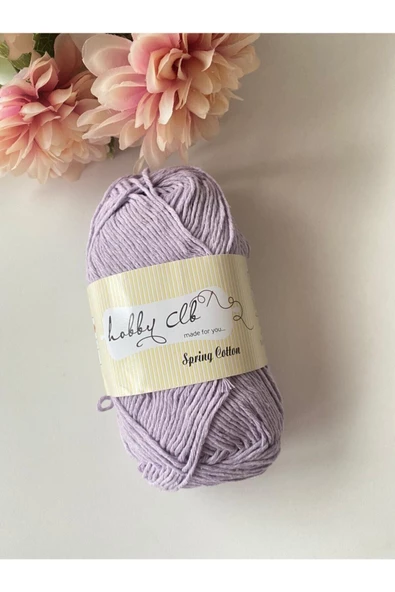 Lila Amigurumi Ve Punch (panç) Ipi %100 Pamuk Natürel Koton