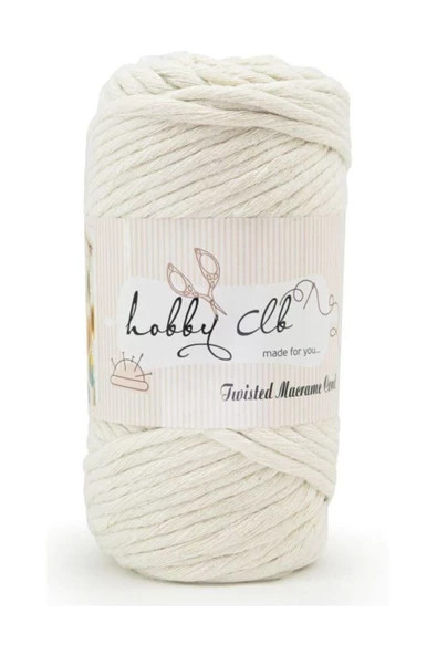 Taranan Makrome Hobi İpi Ekru