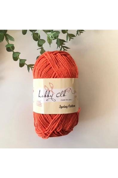 Turuncu Amigurumi Ve Punch (panç) Ipi %100 Pamuk Natürel Koton