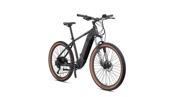 27.5J LOOP EXPLORER 9V ELEKRİKLİ DAĞ BİSİKLETİ - MAT SİYAH KIRMIZI FÜME - 46 KADRO - 2