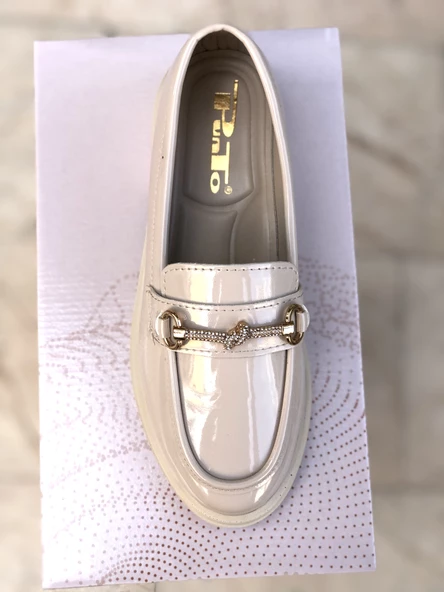 Kadın Rugan Loafer Çok Şık Ayakkabı - 5