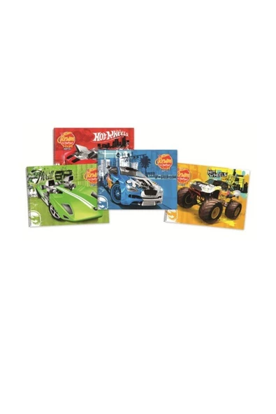 GIPTA 35*50 SİPRALLİ RESİM DEFTERİ HOTWHEELS