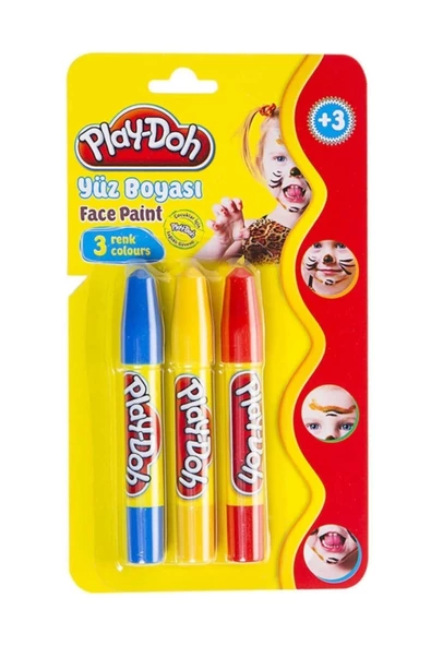 PLAY-DOH 3 LÜ YÜZ BOYASI