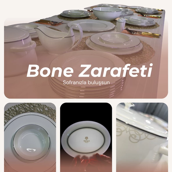 Bone China 75 Parça Sospira Porselen Yemek Takımı - Sofranıza Prestij ve Zerafet Katın