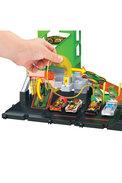 HOT WHEELS ELEKTRİKLİ ARAÇ ŞARJ İSTASYONU 2 HTN79 - 4