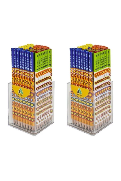 Karışık Desenli 12'li Kurşun Kalem Silgili/silgisiz Model - 6