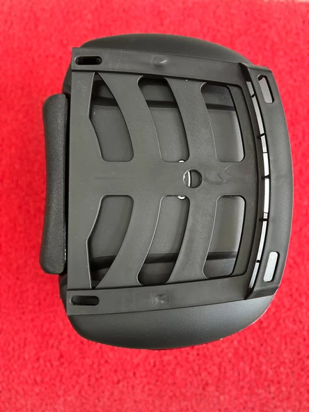 MAXSEM 45 Litre Motosiklet Sırtlıklı+Ped Full Topcase Çanta Siyah