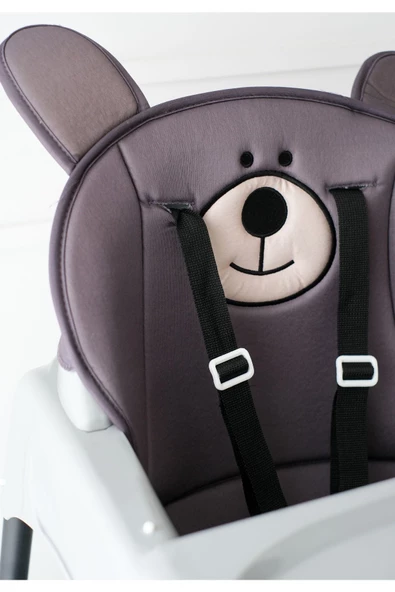 VaVbaby Bear 3 in 1 Portatif Mama Sandalyesi Gri - 5