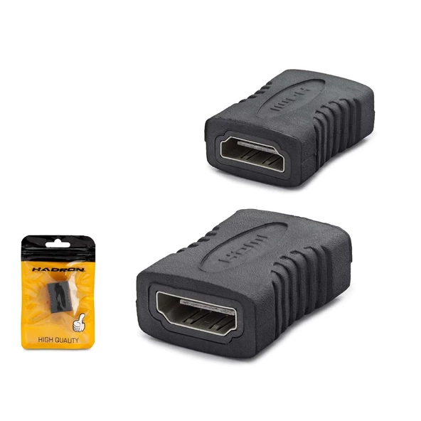 Hadron HDX1263 HDMI (F) - HDMI (F) Ek Adaptörü - Siyah