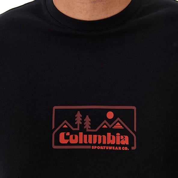 Columbia Csc M Peaked Badge Ss Tee Erkek Kısa Kollu Tişört CS0397 - Resim 6
