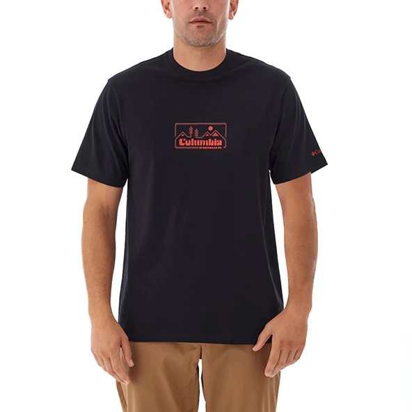 Columbia Csc M Peaked Badge Ss Tee Erkek Kısa Kollu Tişört CS0397 ürün görseli 1