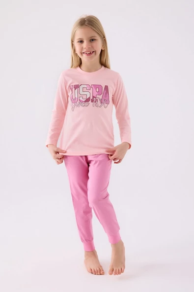 U.S. Polo Assn. 1984 Kız Çocuk Pijama Takım - 3