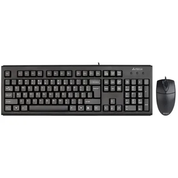 A4 Tech KM-72620D Siyah Kablolu Klavye Mouse Set