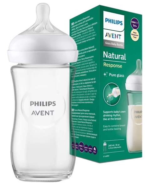 Philips Avent Biberon Cam Natural Response 240ml | 1 Ay Üzeri SCY933 01